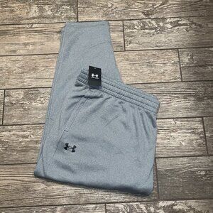 Under Armour Men's Sweatpants Pants Size 5XL Loose Gray Fleece 1373402-012 NWT